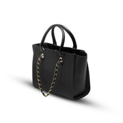 BagSaga Black Plush Shoulder Bag