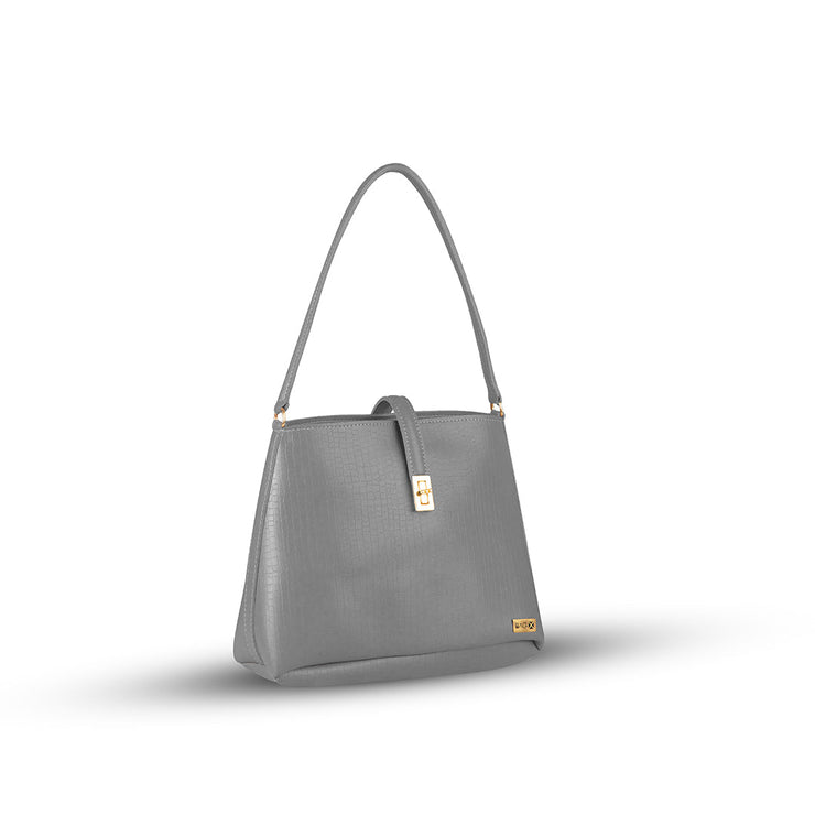 BagSaga Grey Marigold HandBag