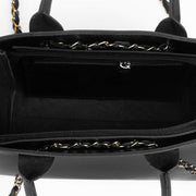 BagSaga Black Plush Shoulder Bag