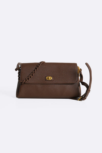 BagSaga Coffee Jamie Soft Shoulder Bag