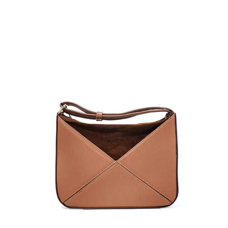 BagSaga Brown Vertex Shoulder Bag